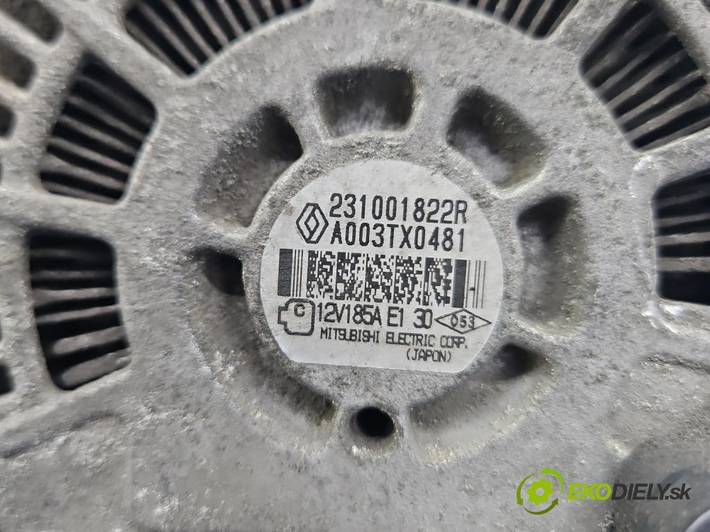 Renault Scenic III 2009-2016 1.6 dci 131 HP manual 96 kW 1598 cm3 5- Alternator A003TX0481 (Alternátory)