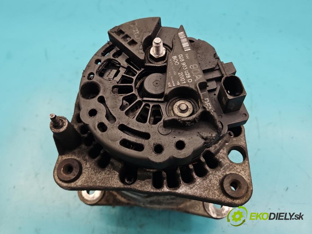 Seat Leon I 1999-2005 1.6 16V 105 HP manual 77 kW 1598 cm3 5- Alternator 028903028D (Alternátory)