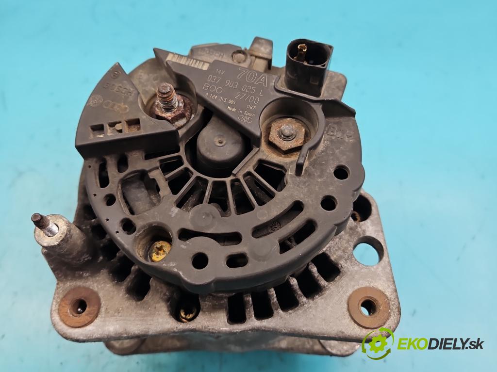 Vw Polo III 6N 1994-2001 1.0 mpi 50KM manual 37 kW 999 cm3 3- Alternator 037903025L (Alternátory)