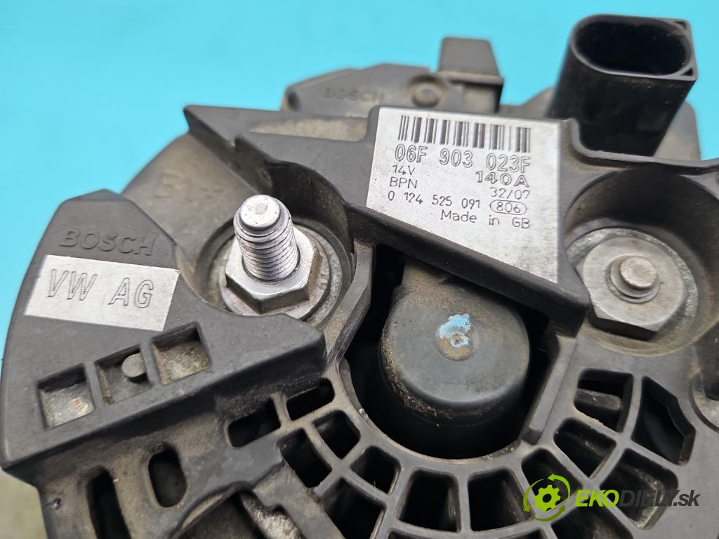 Seat Altea 1.9 tdi 105 HP manual 77 kW 1896 cm3 5- Alternator 06F903023F (Alternátory)