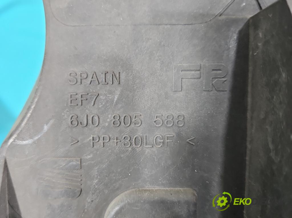 Seat Ibiza IV 6J 2008-2017 1.6 tdi 90 hp manual 66 kW 1598 cm3 5- stěna přední 6J0805588 (Výztuhy přední)