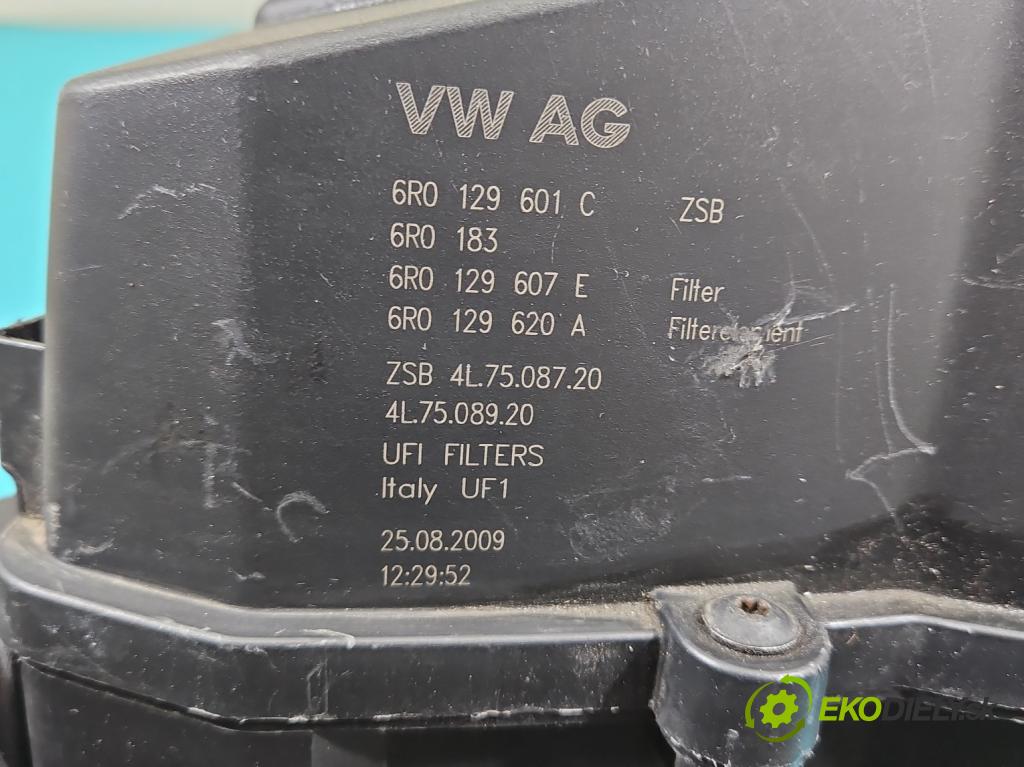 Seat Ibiza IV 6J 2008-2017 1.6 tdi 90 HP manual 66 kW 1598 cm3 5- obal filtra vzduchu 6R0129601C (Obal filtra vzduchu)