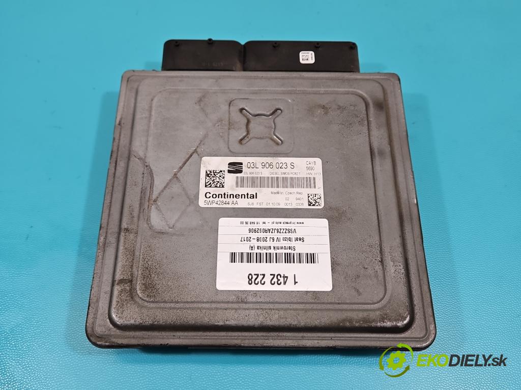 Seat Ibiza IV 6J 2008-2017 1.6 tdi 90 HP manual 66 kW 1598 cm3 5- riadiaca jednotka motora 03L906023S