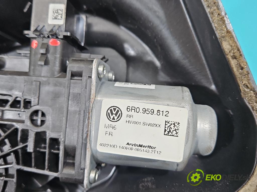 Seat Ibiza IV 6J 2008-2017 1.6 tdi 90 hp manual 66 kW 1598 cm3 5- mechanismus stahování zadní pravý 6R0959812