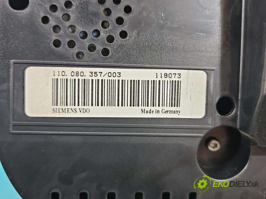 Vw Touran I 2003-2015 1.9 tdi 105 HP manual 77 kW 1896 cm3 5- prístrojovka/ budíky 1T0920873E (Prístrojové dosky, displeje)