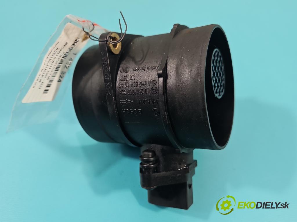 Mercedes E W211 2002-2009 2,2.0 cdi 122 HP manual 90 kW 2148 cm3 4- průtokoměr: 0281002535 (Váhy vzduchu)