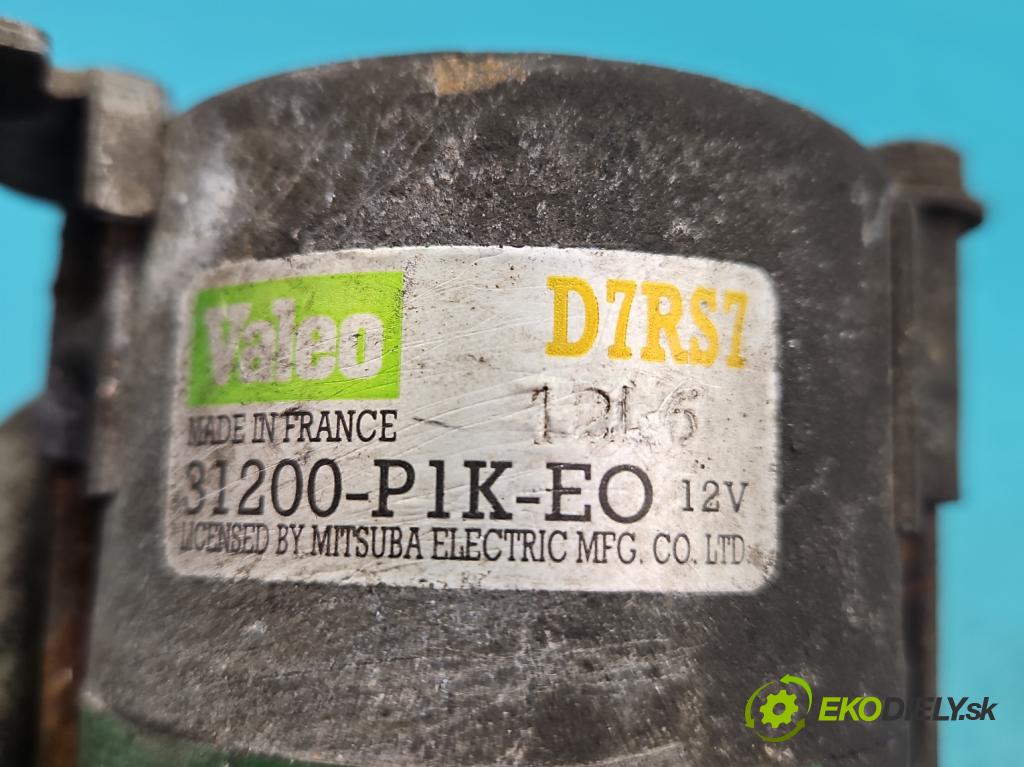 Honda Civic VI 1995-2001 1.4 16V 90 hp  66 kW 1396 cm3 5- startér: 31200-P1K-EO (Startér)