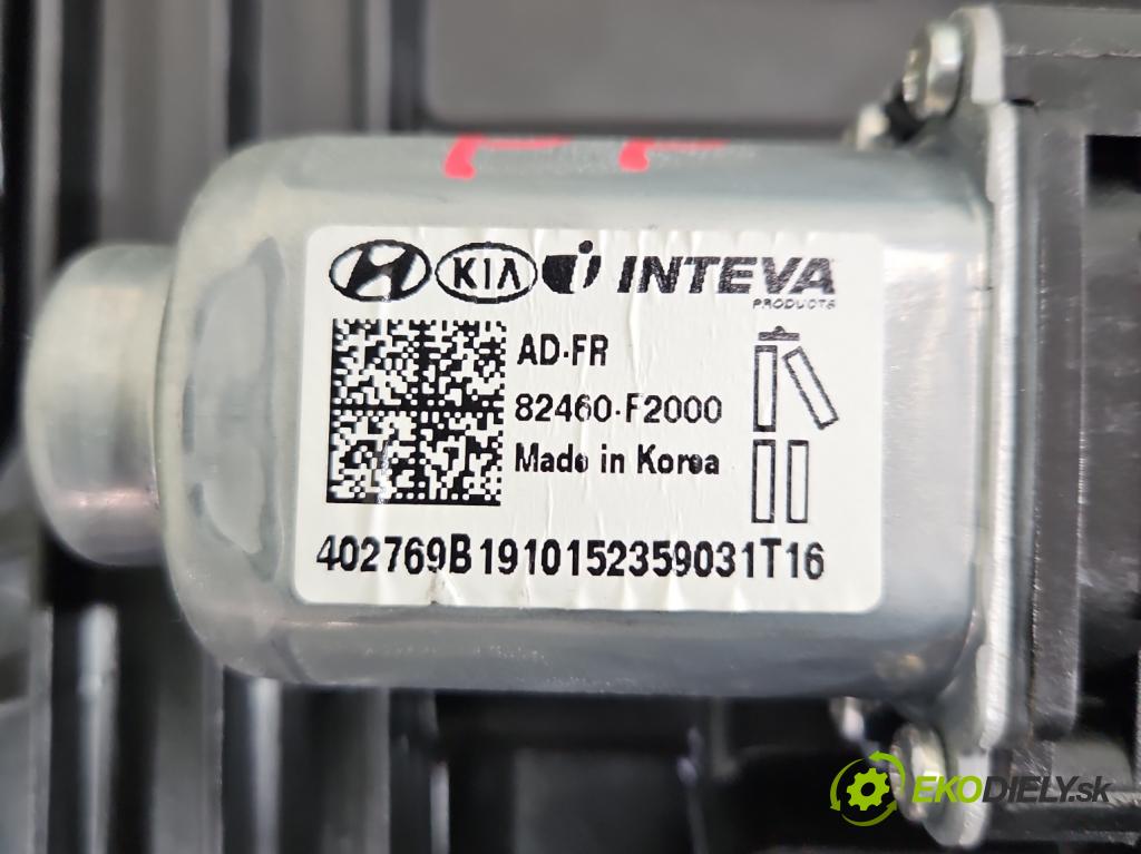 Hyundai Elantra VI 2015-2020 1.6 16V 128 hp manual 93,8 kW 1591 cm3 4- mechanismus stahování přední pravý 82460-F2000