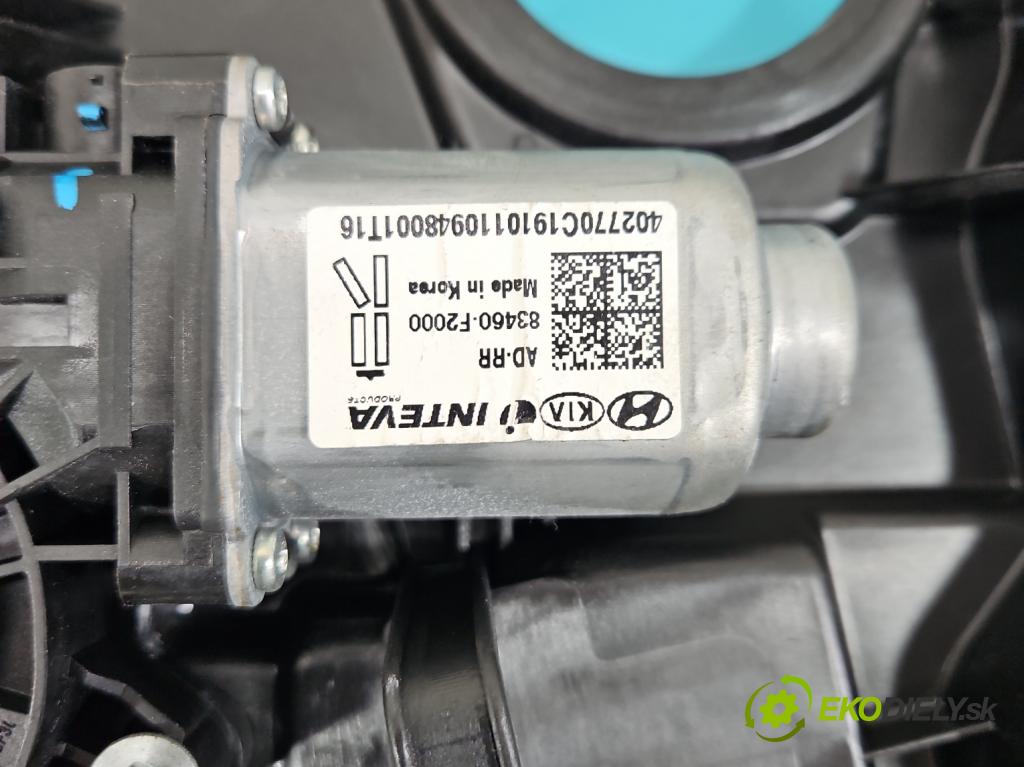 Hyundai Elantra VI 2015-2020 1.6 16V 128 hp manual 93,8 kW 1591 cm3 4- mechanismus stahování zadní pravý 83460-F2000