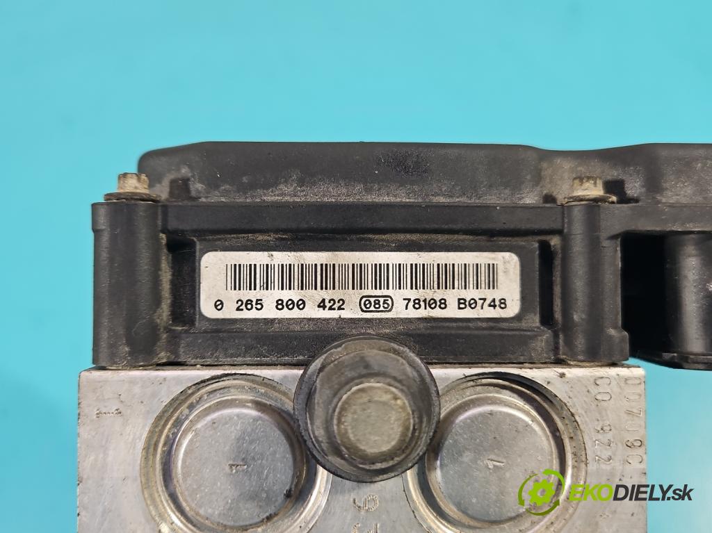 Opel Corsa D 2006-2014 1.4 16V 90 HP manual 66 kW 1364 cm3 5- čerpadlo abs 0265800422 (Pumpa ABS)