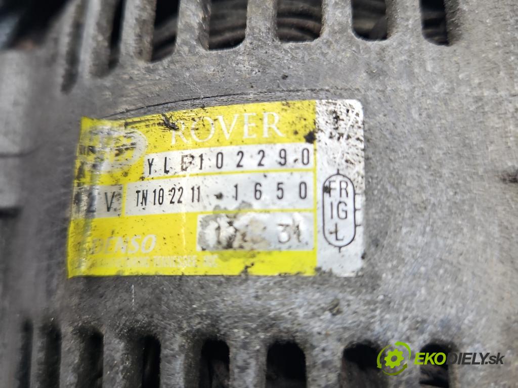 Land rover Freelander I 1998-2006 1.8 16V 117 HP manual 86 kW 1796 cm3 5- Alternator YLE102290 (Alternátory)