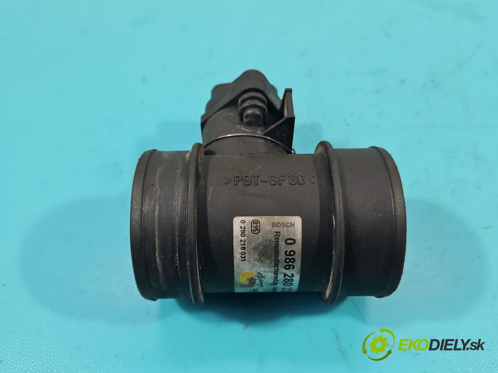 Opel Corsa C 2000-2006 1.0 12V 58 HP manual 43 kW 973 cm3 3- průtokoměr: 0280218031 (Váhy vzduchu)