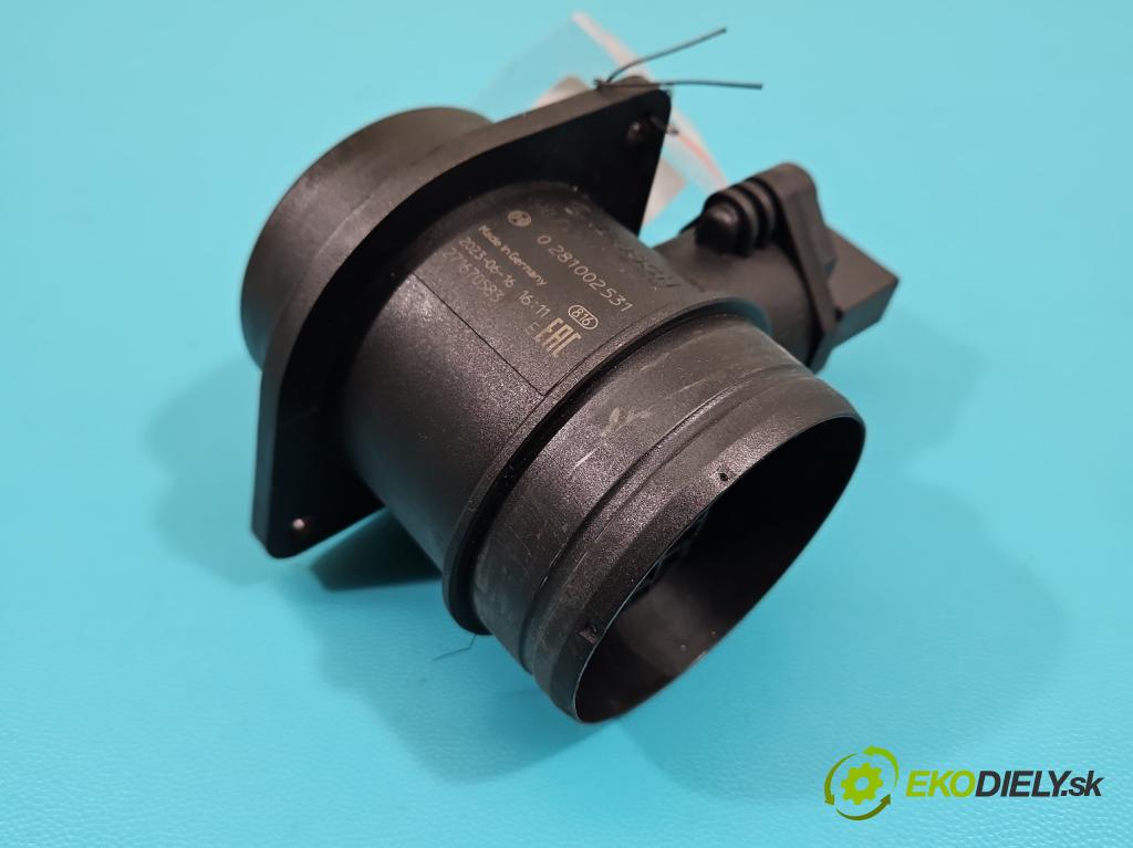 Vw Touran I 2003-2015 1.9 tdi 105 HP manual 77 kW 1896 cm3 5- průtokoměr: 0281002531 (Váhy vzduchu)