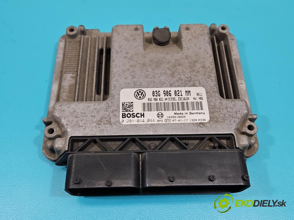 Vw Touran I 2003-2015 1.9 tdi 105 HP manual 77 kW 1896 cm3 5- riadiaca jednotka motora 03G906021MM