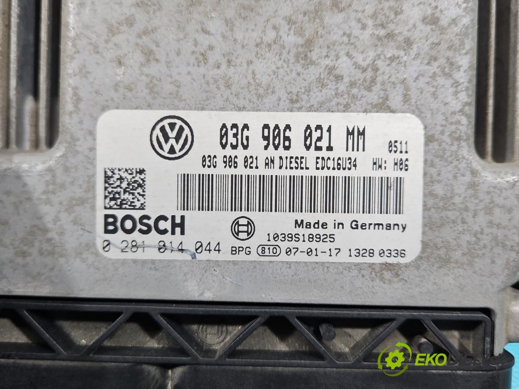 Vw Touran I 2003-2015 1.9 tdi 105 HP manual 77 kW 1896 cm3 5- riadiaca jednotka motora 03G906021MM