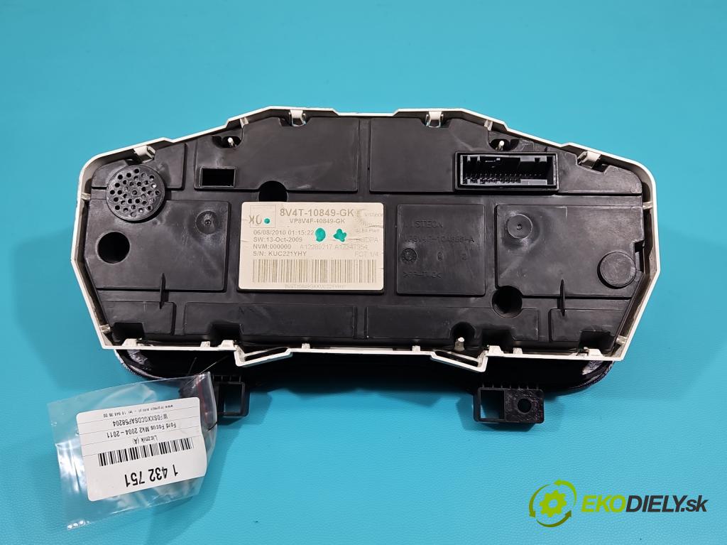 Ford Focus Mk2 2004-2011 1.6 tdci 90 HP manual 66 kW 1560 cm3 5- prístrojovka/ budíky 8V4T-10849-GK (Prístrojová doska, displej)