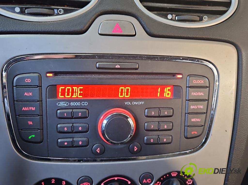 Ford Focus Mk2 2004-2011 1.6 tdci 90 HP manual 66 kW 1560 cm3 5- Radio originál 7M5T-18C815-BC