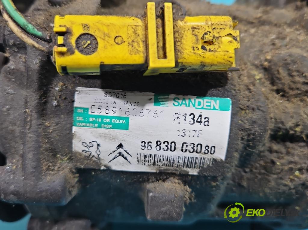 Peugeot 407 2.0 16V 140 HP manual 103 kW 1997 cm3 5- Kompresor: klimatizácie 9683003080 (Kompresory klimatizácie)