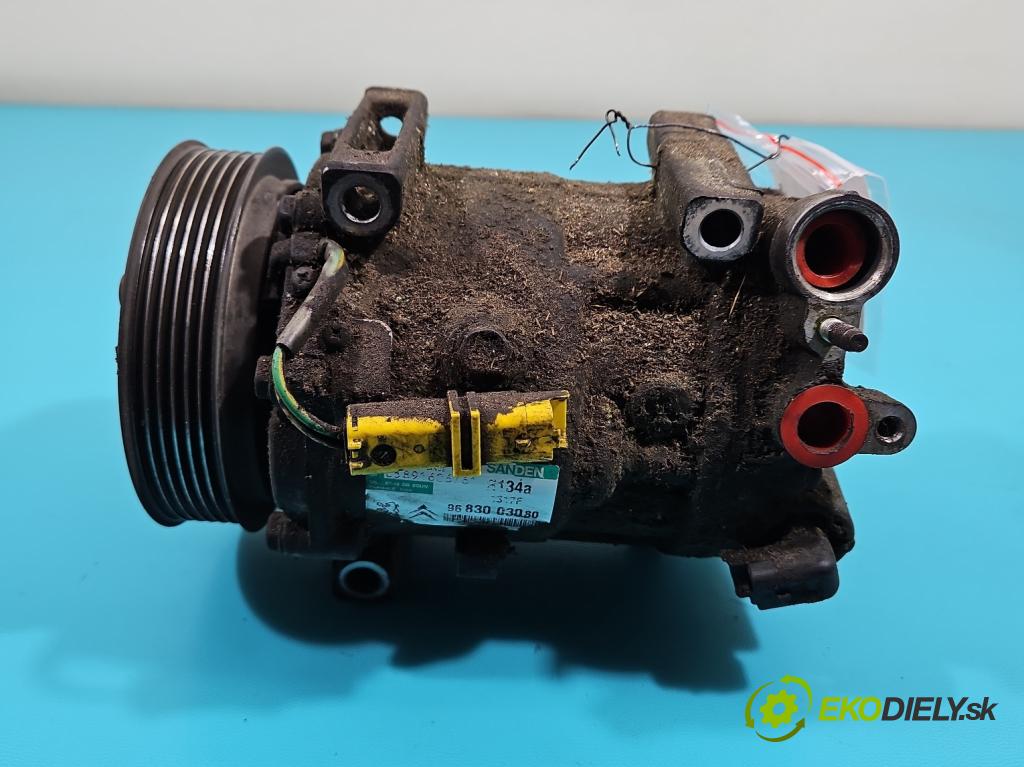 Peugeot 407 2.0 16V 140 HP manual 103 kW 1997 cm3 5- Kompresor: klimatizácie 9683003080 (Kompresory klimatizácie)