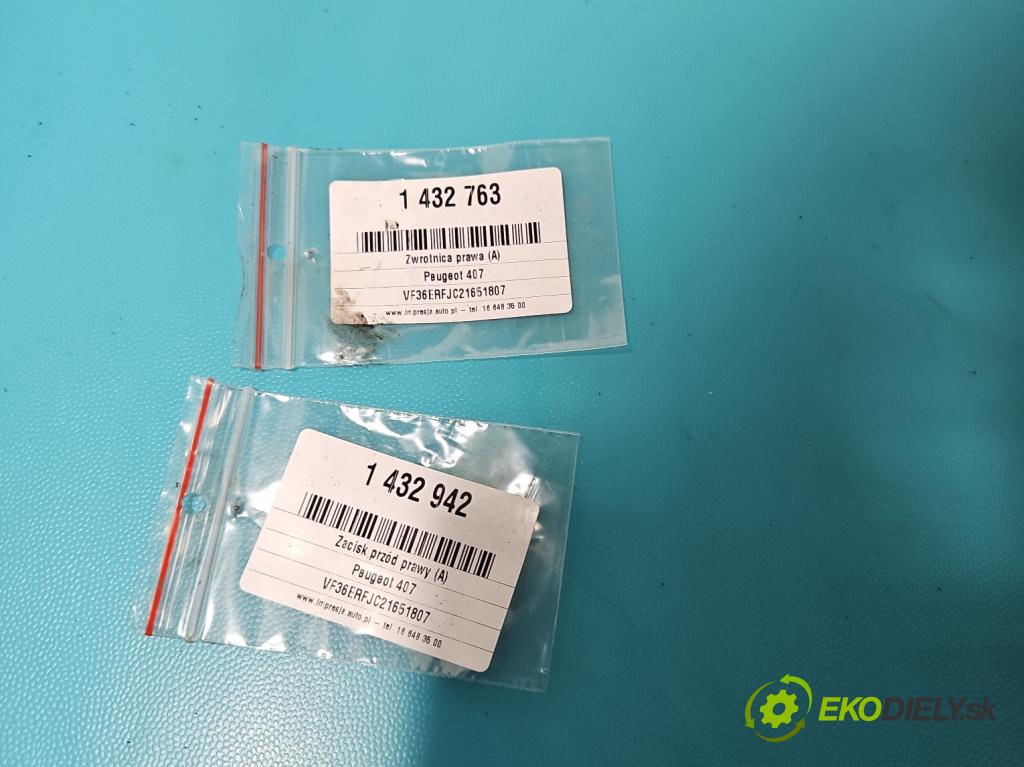 Peugeot 407 2.0 16V 140 HP manual 103 kW 1997 cm3 5- náboj pravé  (Náboj)