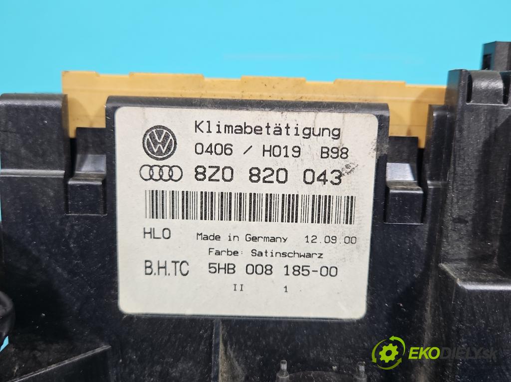 Audi A2 1.4 16V (AUA) 75 HP manual 55 kW 1390 cm3 5- panel kúrenia 8Z0820043