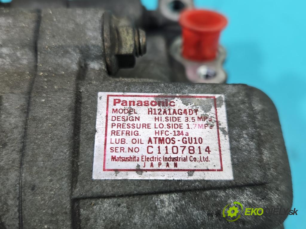 Mazda 3 I BK 2003-2009 1.6 16V 105 HP manual 77 kW 1598 cm3 4- Kompresor: klimatizácie H12A1AG4DY (Kompresory klimatizácie)