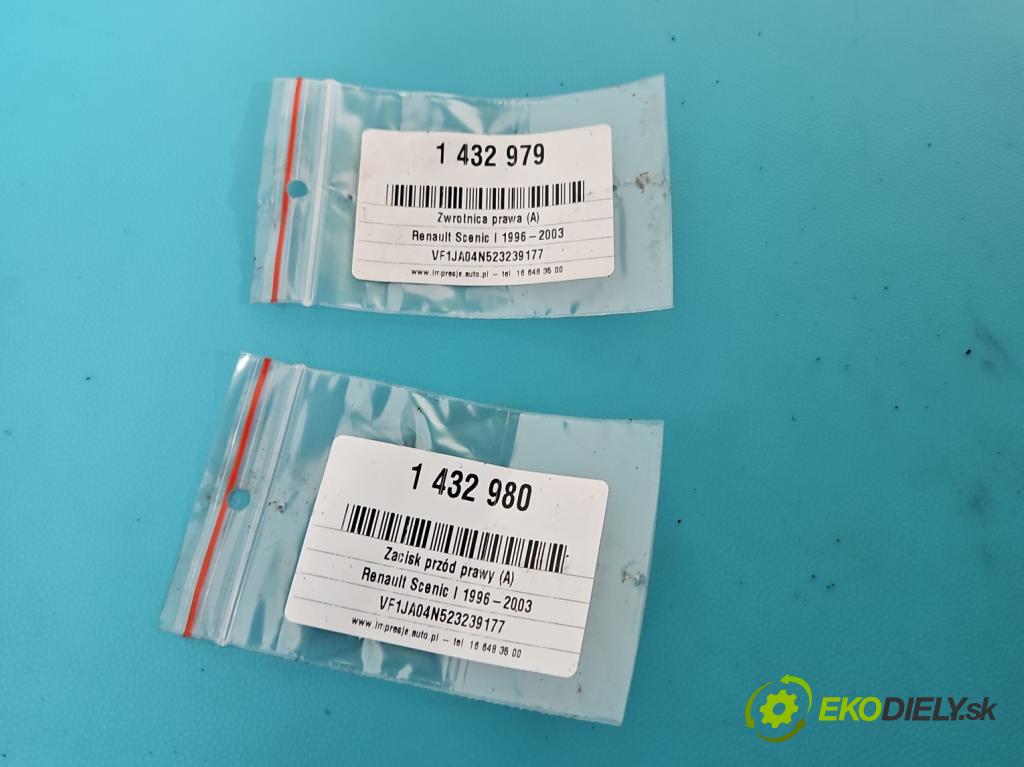 Renault Scenic I 1996-2003 1.6 16V 107 HP manual 79 kW 1598 cm3 5- náboj pravé  (Náboj)