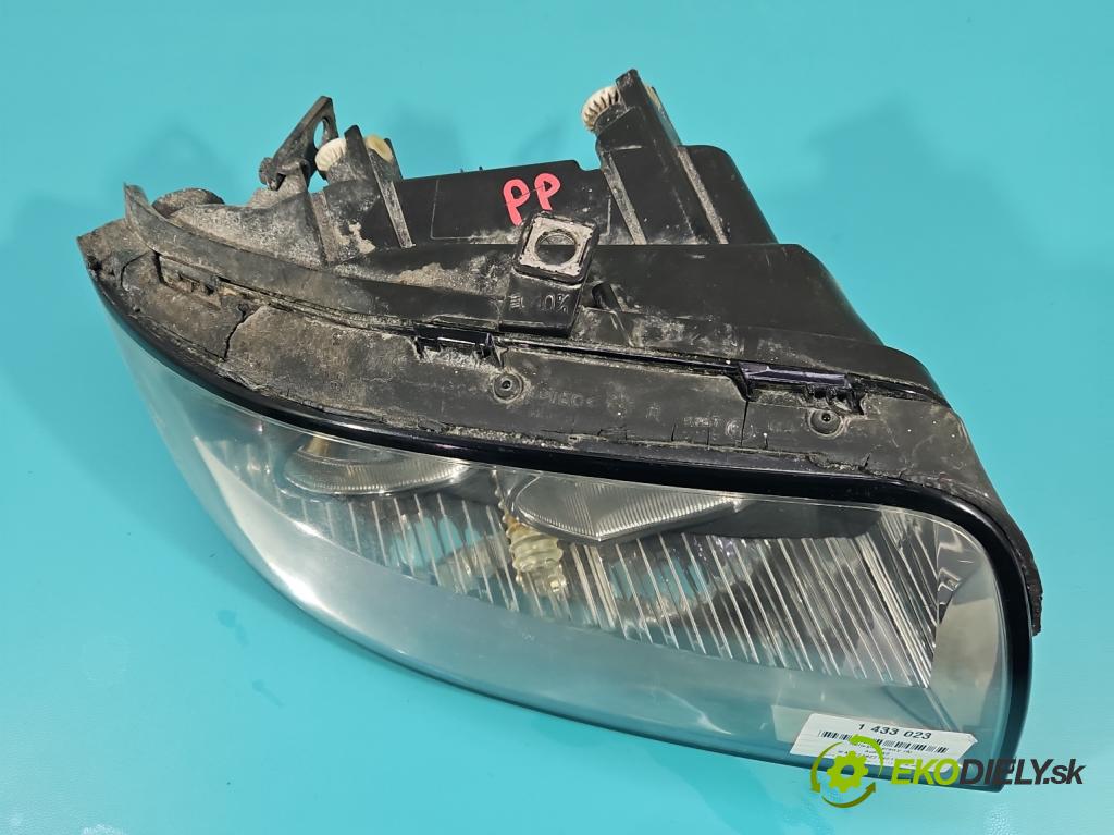 Audi A2 1.4 16V (AUA) 75 HP manual 55 kW 1390 cm3 5- Reflektor: pravý  (Pravé)