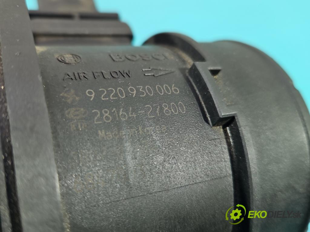 Hyundai Santa Fe II 2006-2012 2.2 CRDI 150 HP automatic 110 kW 2188 cm3 5- průtokoměr: 28164-27800 (Váhy vzduchu)