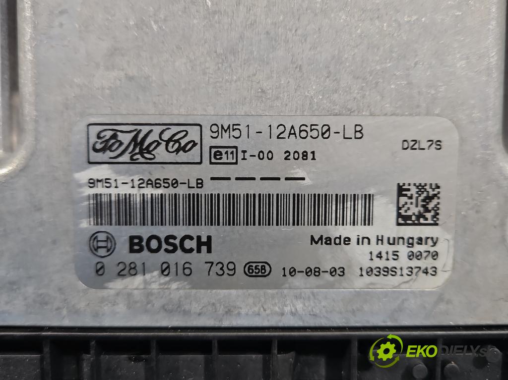 Ford Focus Mk2 2004-2011 1.6 tdci 90 HP manual 66 kW 1560 cm3 5- riadiaca jednotka motora 0281016739