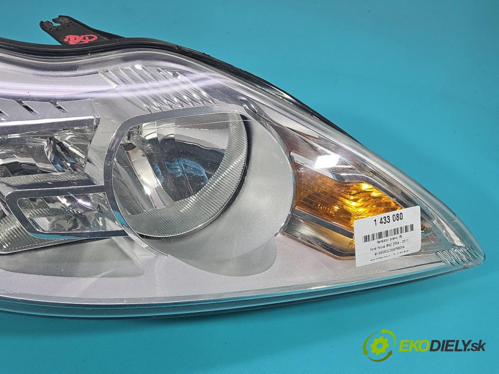 Ford Focus Mk2 2004-2011 1.6 tdci 90 HP manual 66 kW 1560 cm3 5- Reflektor: pravý 8M51-13W029-AF (Svetlo predné pravé)