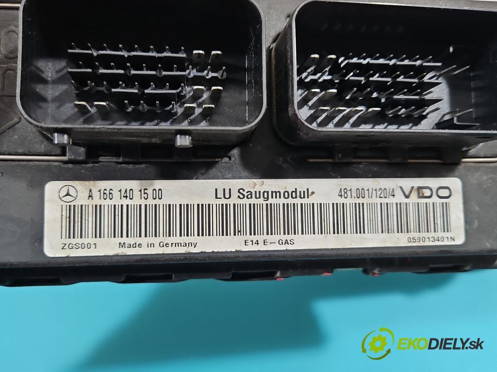 Mercedes A W168 1997-2004 1.4 82 HP manual 60 kW 1397 cm3 5- riadiaca jednotka motora A1661401500