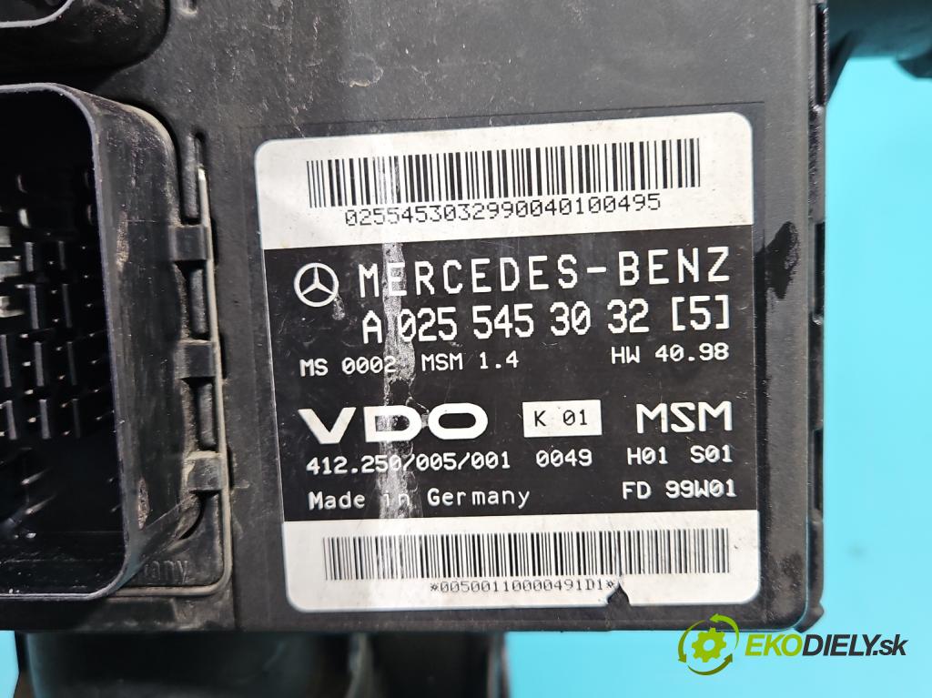 Mercedes A W168 1997-2004 1.4 82 HP manual 60 kW 1397 cm3 5- riadiaca jednotka motora A1661401500