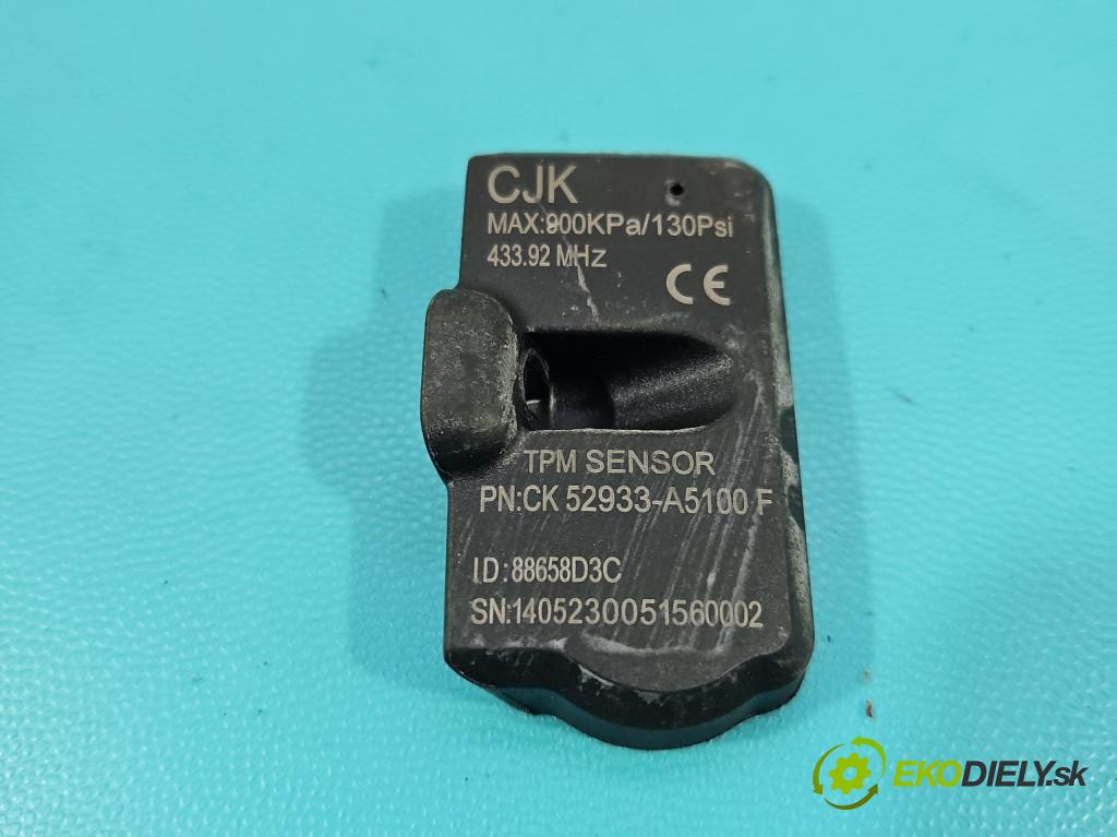 Kia Ceed II 2012-2018 1.6 GDI 135 hp automatic 99 kW 1591 cm3 5- snímač tlaku pneumatika 52933-A5100F (Snímače tlaku v pneumatikách)