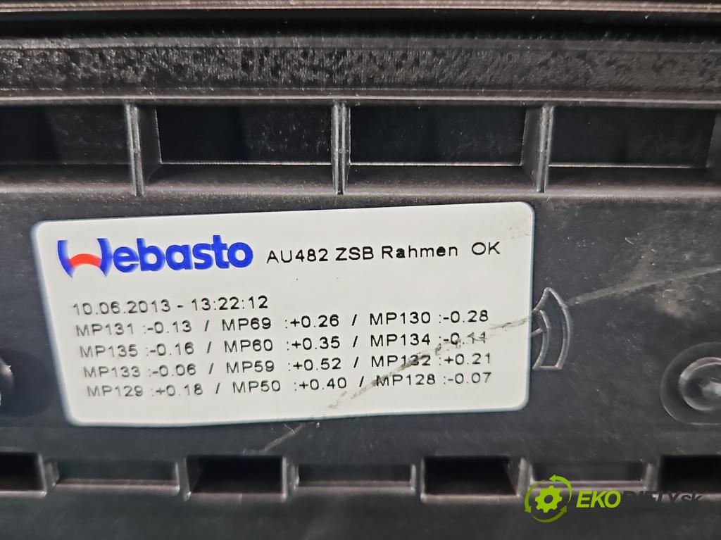 Audi A4 B8 2007-2015 2.0 TFSI 211KM automatic 155 kW 1984 cm3 5- Střešní okno: 8K9877041E (Sklo karosérie)