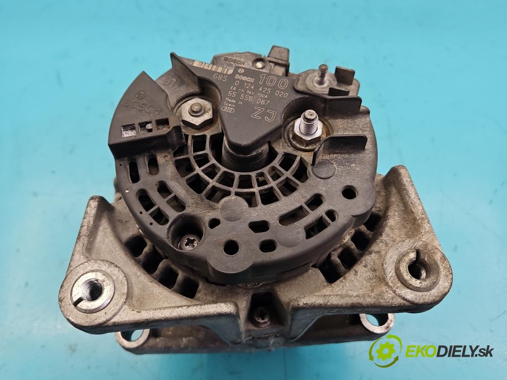 Opel Meriva A 2002-2010 1.6 16V 105 HP manual 77 kW 1598 cm3 5- Alternator 0124425020 (Alternátor)