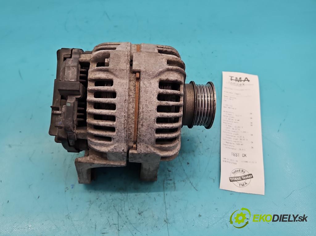 Opel Meriva A 2002-2010 1.6 16V 105 HP manual 77 kW 1598 cm3 5- Alternator 0124425020 (Alternátor)