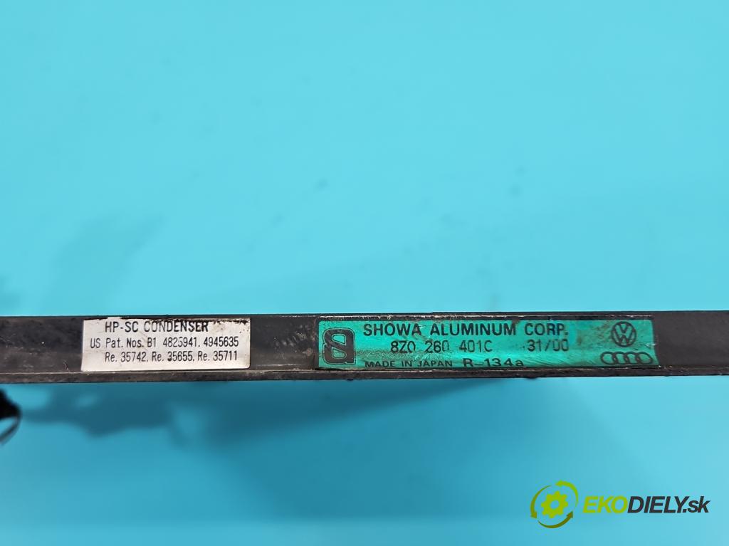 Audi A2 1.4 16V (AUA) 75 HP manual 55 kW 1390 cm3 5- chladič klimatizácie 8Z0260401C (Chladič klimatizácie)