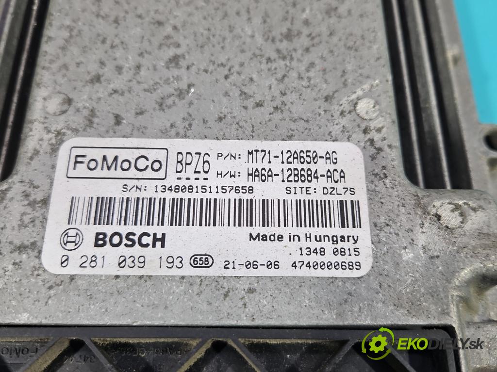 Ford Transit Courier  2014-2023 1.5 tdci 100 HP manual 73,8 kW 1499 cm3 5- riadiaca jednotka motora 0281039193