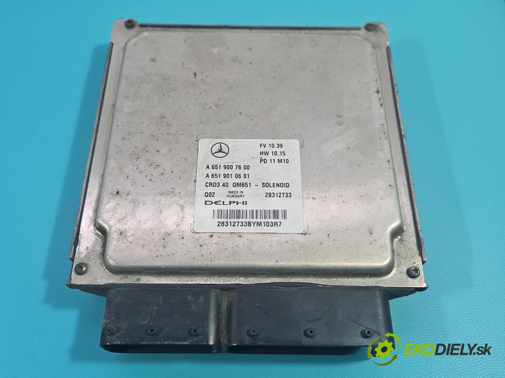 Mercedes B W246  2011-2018 1.8 CDI 109 HP automatic 80 kW 1796 cm3 5- riadiaca jednotka motora A6519007600