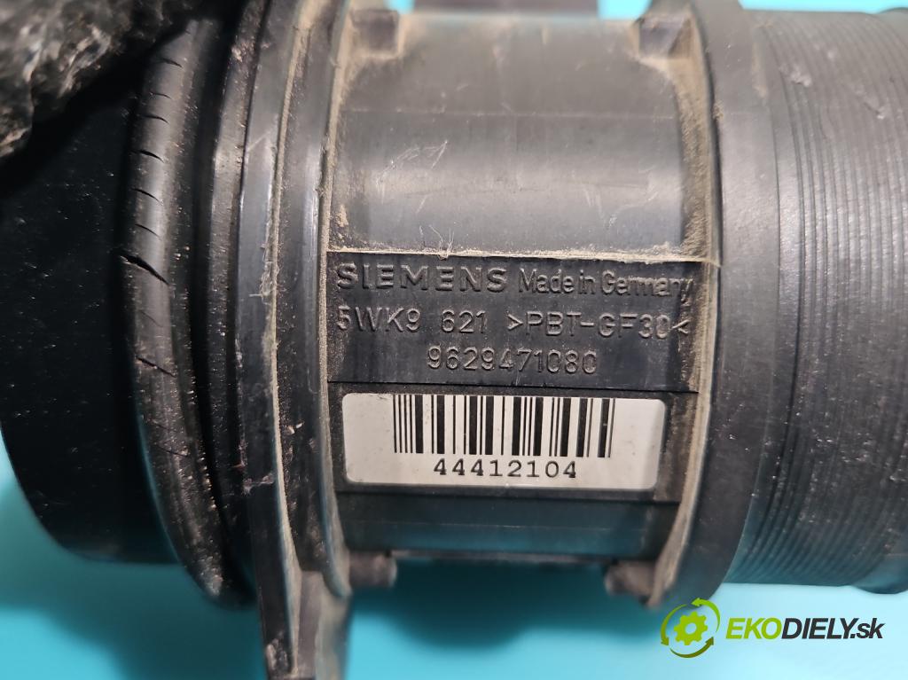 Peugeot 307 2.0 hdi 107 HP manual 79 kW 1997 cm3 5- průtokoměr: 5WK9621 (Váhy vzduchu)