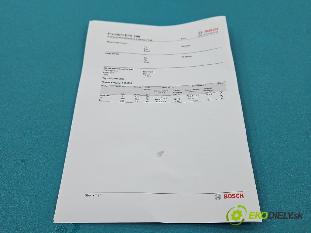 Toyota Corolla Verso I 2001-2004 2.0 D4D 90 HP manual 66 kW 1995 cm3 5- vstrek 23670-27020 (Vstrekovač paliva)