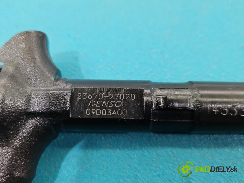 Toyota Corolla Verso I 2001-2004 2.0 D4D 90 HP manual 66 kW 1995 cm3 5- vstrek 23670-27020 (Vstrekovač paliva)