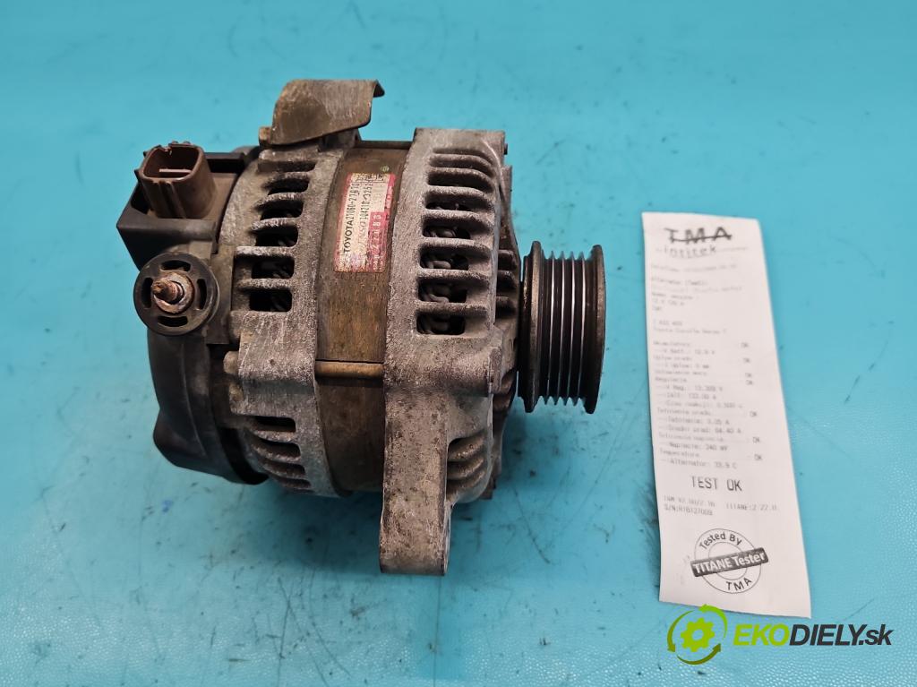 Toyota Corolla Verso I 2001-2004 2.0 D4D 90 HP manual 66 kW 1995 cm3 5- Alternator 27060-27070 (Alternátor)