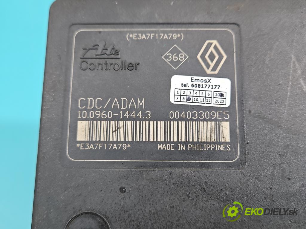 Renault Laguna II 2001-2007 2.0 dci 150 HP manual 110 kW 1995 cm3 5- čerpadlo abs 10.0960-1444.3 (Pumpa ABS)