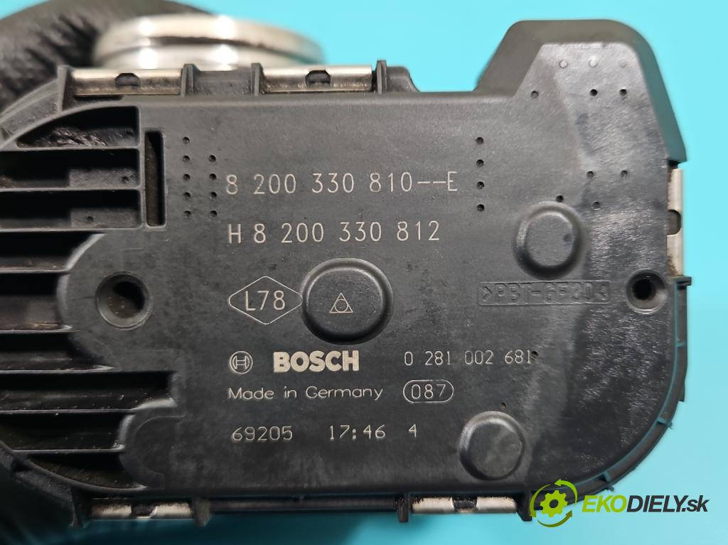 Renault Laguna II 2001-2007 2.0 dci 150 HP manual 110 kW 1995 cm3 5- klapka 8200330810 (Škrtiace klapky)