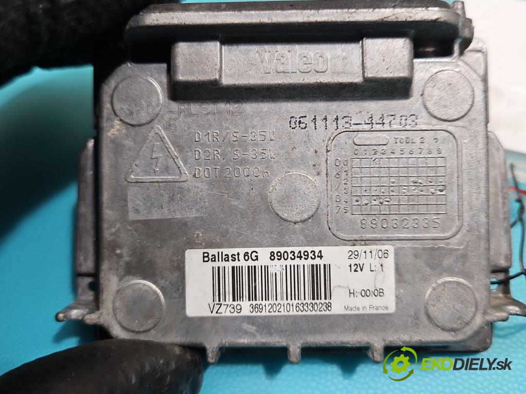 Renault Laguna II 2001-2007 2.0 dci 150 HP manual 110 kW 1995 cm3 5- střídač: xenon 89034934 (Riadiaca jednotka xenónu)