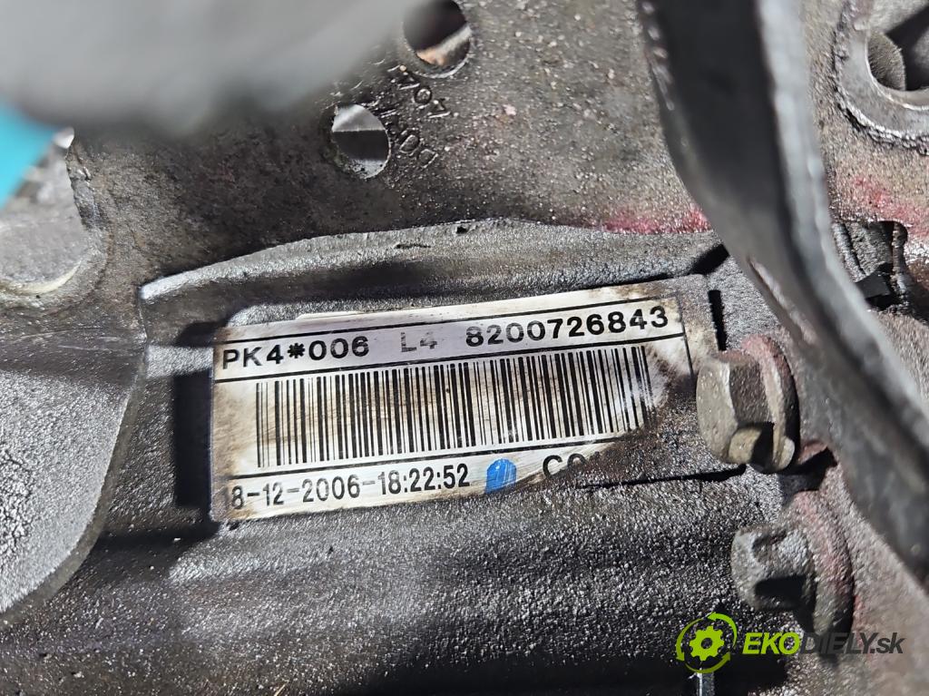 Renault Laguna II 2001-2007 2.0 dci 150 HP manual 110 kW 1995 cm3 5- prevodovka stupeň,rýchlosť manual PK4006