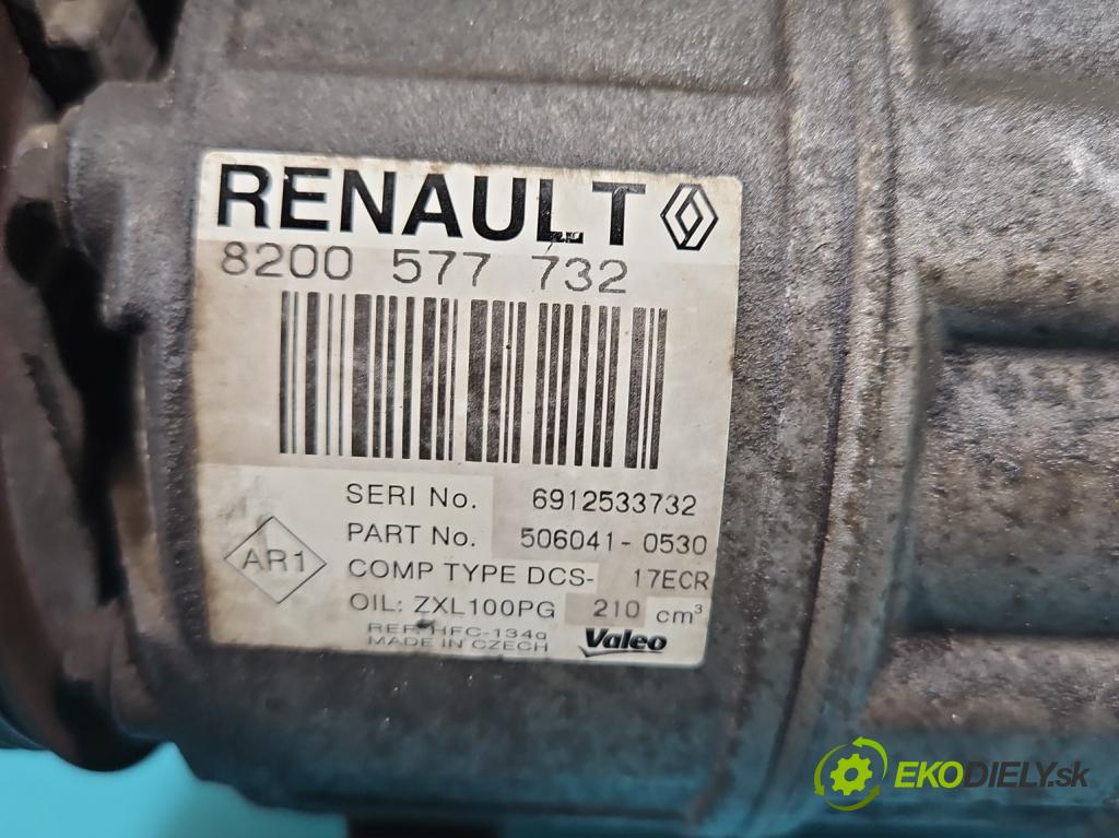 Renault Laguna II 2001-2007 2.0 dci 150 HP manual 110 kW 1995 cm3 5- Kompresor: klimatizácie 8200577732 (Kompresory klimatizácie)