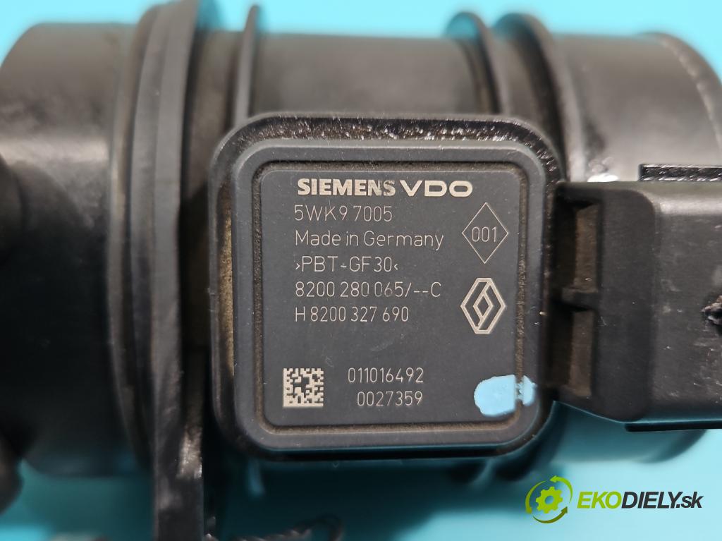 Renault Laguna II 2001-2007 2.0 dci 150 HP manual 110 kW 1995 cm3 5- průtokoměr: 5WK97005 (Váhy vzduchu)